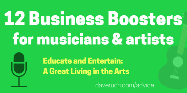 Business boosters for storytellers, jugglers, performing artists