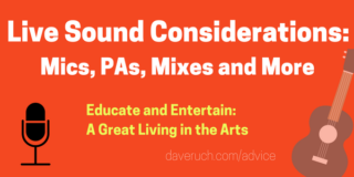 How to set up a PA and get a good live sound