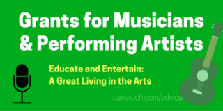 grant funding for musicians and artists