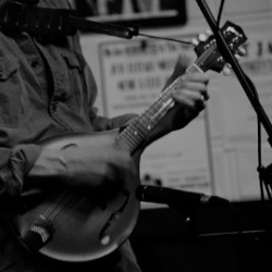 Adirondack Music page on Dave Ruch website - mandolin photo