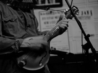 Adirondack Music page on Dave Ruch website - mandolin photo